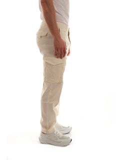 Incotex pantalone con tasconi da uomo bianco