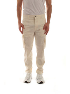 Incotex pantalone con tasconi da uomo bianco