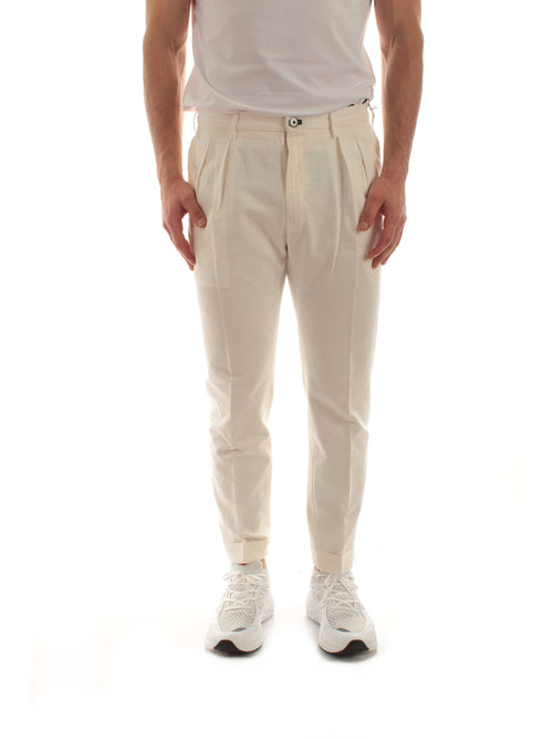 Incotex pantalone avorio da uomo