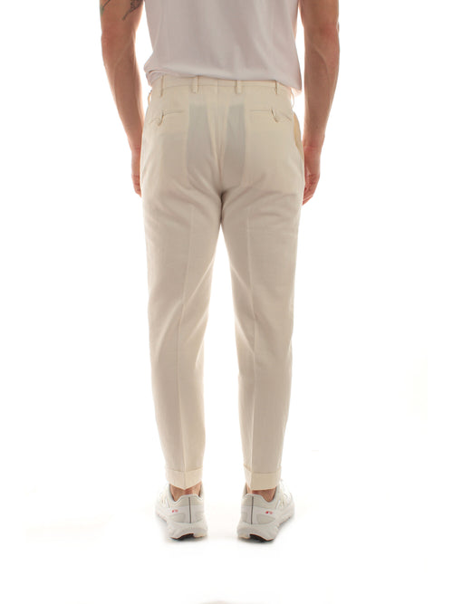 Incotex pantalone avorio da uomo