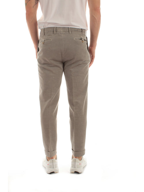 Incotex pantalone grigio medio da uomo