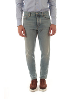 Jacob Cohen jeans cropped tapared fit da uomo light blue
