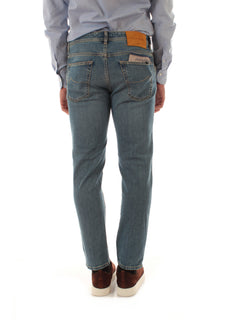 Jacob Cohen jeans scott cropped carrot slim fit da uomo light blue