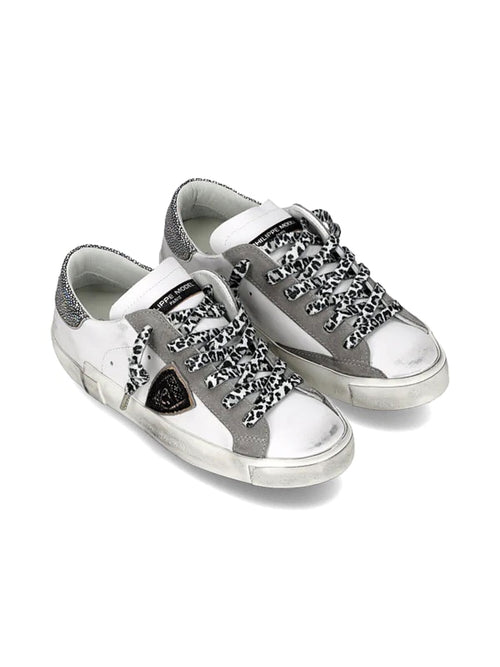 Philippe Model PARIS LOW sneakers da donna metal leo/blanc/noir