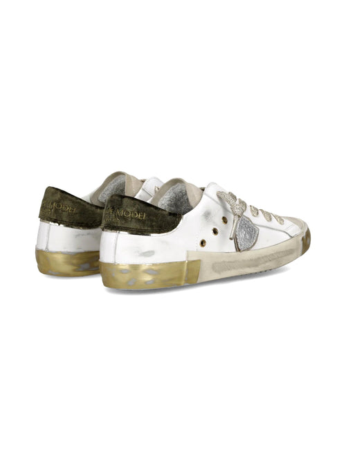 Philippe Model PARIS LOW sneakers da donna blanc/militaire