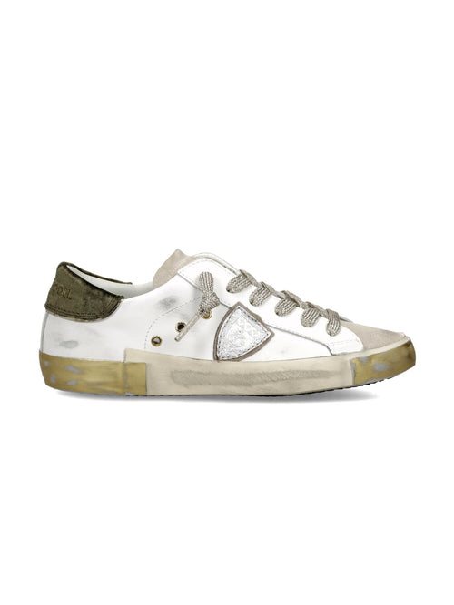 Philippe Model PARIS LOW sneakers da donna blanc/militaire