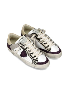 Philippe Model PARIS LOW sneakers da donna animalier blanc