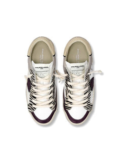 Philippe Model PARIS LOW sneakers da donna animalier blanc