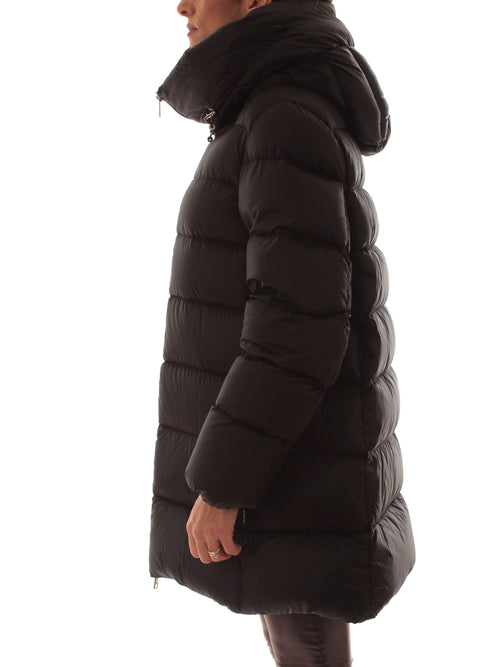 ADD piumino con cappuccio black da donna