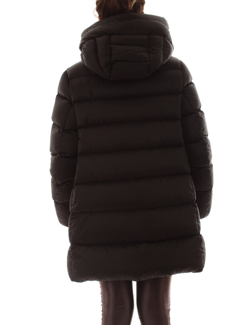 ADD piumino con cappuccio black da donna