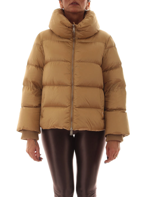 ADD piumino corto da donna golden beige