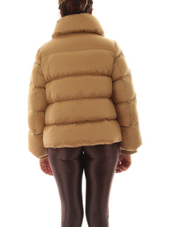 ADD piumino corto da donna golden beige
