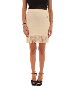 Akep minigonna con frange da donna snow