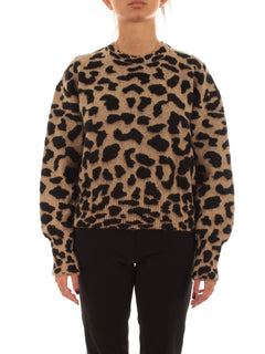 Akep maglione girocollo da donna maculato