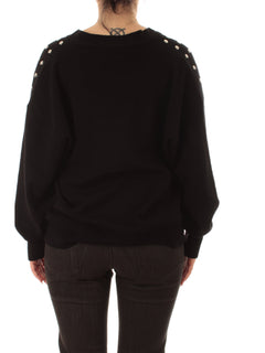 Akep cardigan con borchie da donna nero