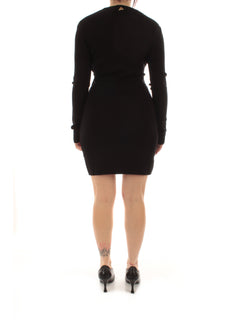 Akep abito corto in maglia da donna nero