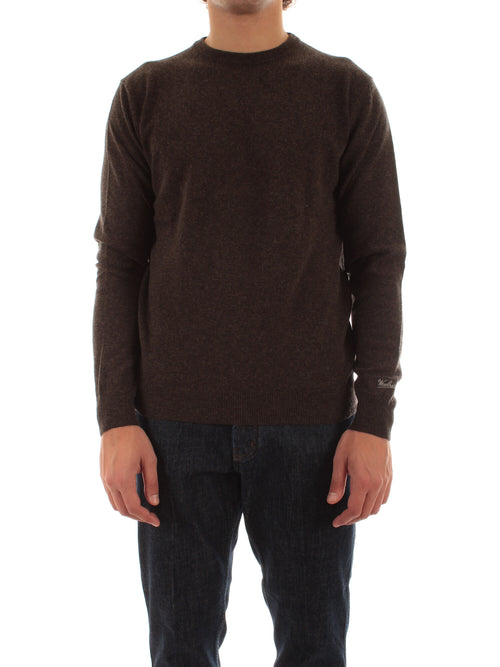 Woolrich maglione girocollo in pura lana da uomo falcon