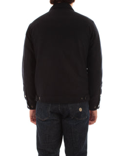 Woolrich giacca a camicia Keating in misto lana italiana riciclata da uomo melton blue