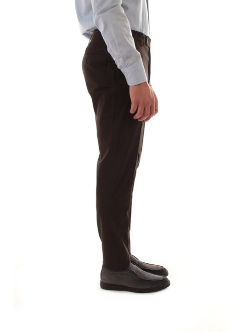 Incotex pantalone Pattern 54 da uomo marrone