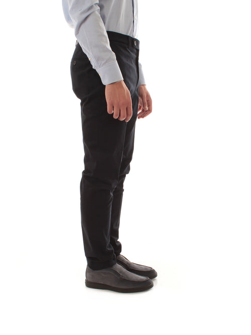 Incotex pantalone Pattern 54 da uomo blu navy