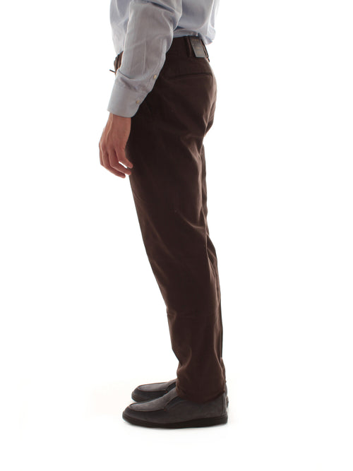 Incotex pantalone Pattern 30 da uomo marrone