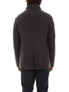 Montecore giacca doppiopetto con imbottitura da uomo lava grey