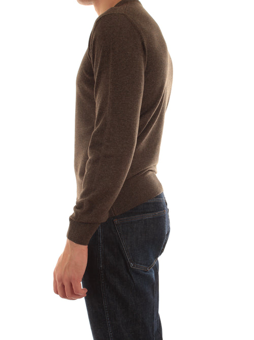 Mauro Ottaviani maglia girocollo da uomo marrone