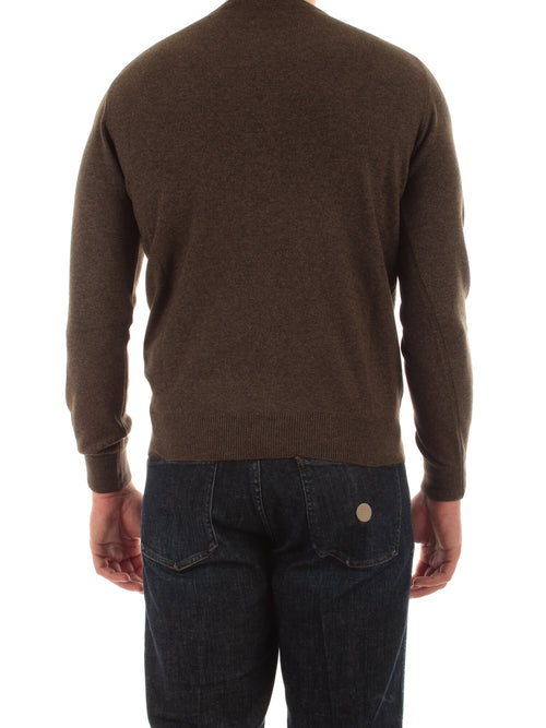 Mauro Ottaviani maglia girocollo da uomo marrone