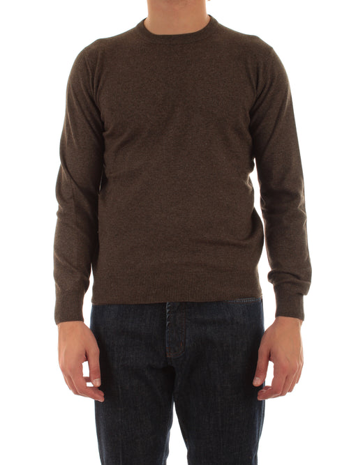 Mauro Ottaviani maglia girocollo da uomo marrone