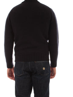 Mauro Ottaviani maglia full zip da uomo navy