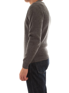 Mauro Ottaviano maglia con scollo a V da uomo grigio
