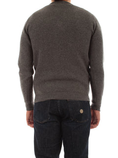 Mauro Ottaviano maglia con scollo a V da uomo grigio