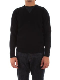 Mauro Ottaviani maglia con scollo a V da uomo marino