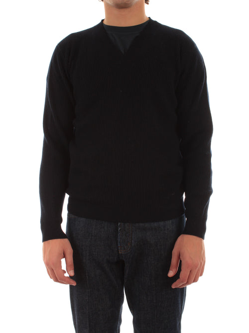 Mauro Ottaviani maglia con scollo a V da uomo marino