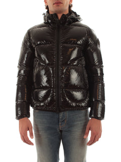 Herno bomber in gloss da uomo nero