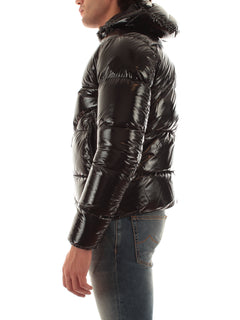 Herno bomber in gloss da uomo nero