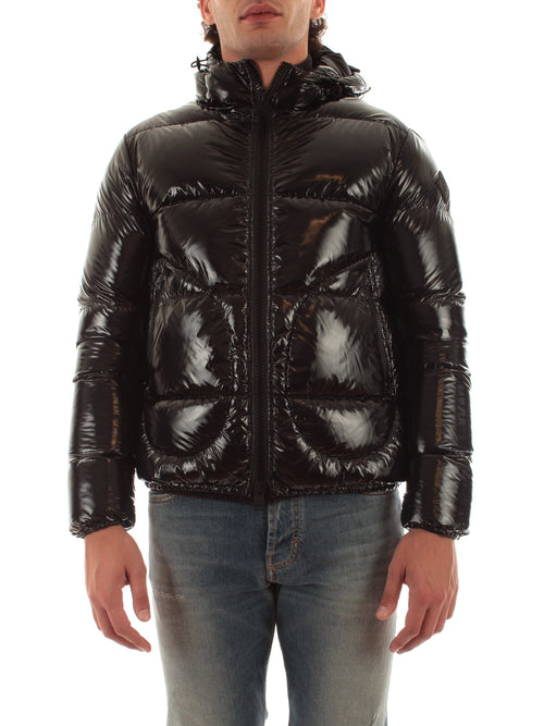 Herno bomber in gloss da uomo nero