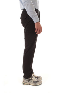 Herno pantaloni cargo in light comfort stretch woven da uomo nero