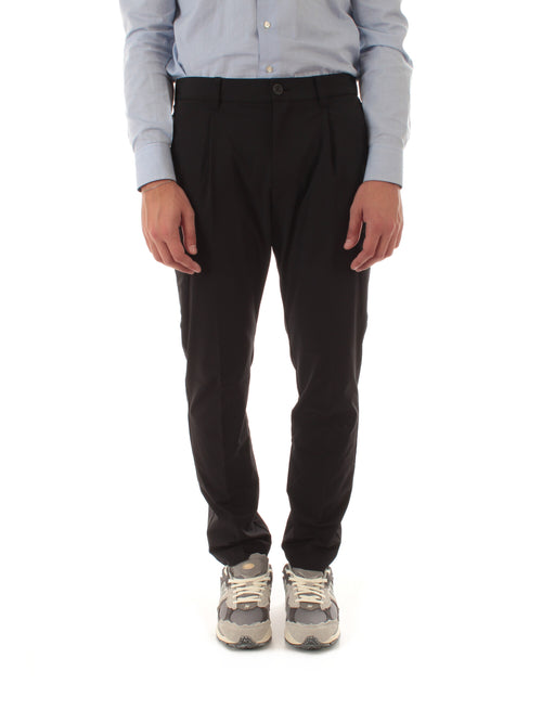 Herno pantaloni cargo in light comfort stretch woven da uomo nero