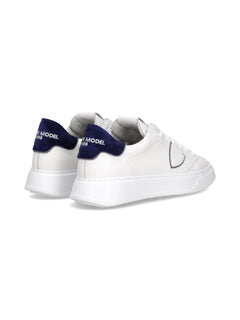 Philippe Model TEMPLE LOW sneakers da uomo blanc/bleu