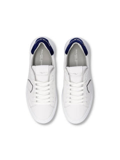 Philippe Model TEMPLE LOW sneakers da uomo blanc/bleu
