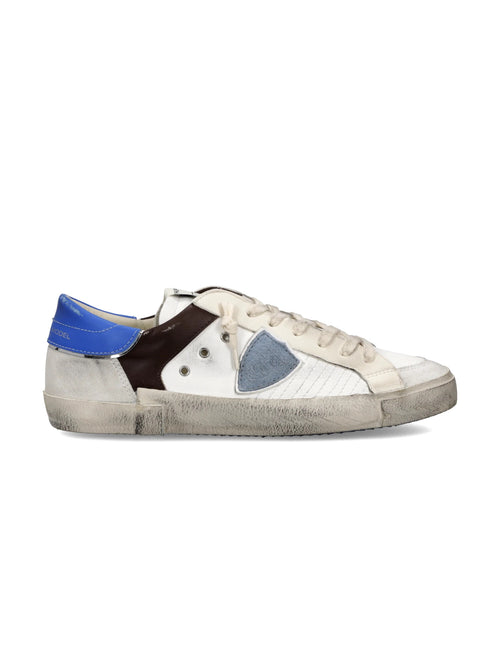 Philippe Model PARIS LOW sneakers da uomo blanc/brun/bluette