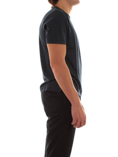 Fedeli T-shirt extreme in jersey di cotone Giza da uomo navy blue