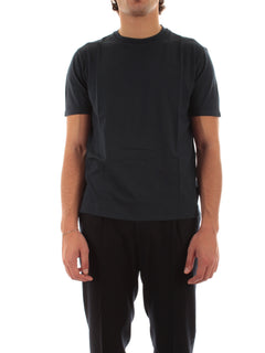 Fedeli T-shirt extreme in jersey di cotone Giza da uomo navy blue