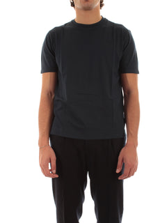 Fedeli T-shirt extreme in jersey di cotone Giza da uomo navy blue