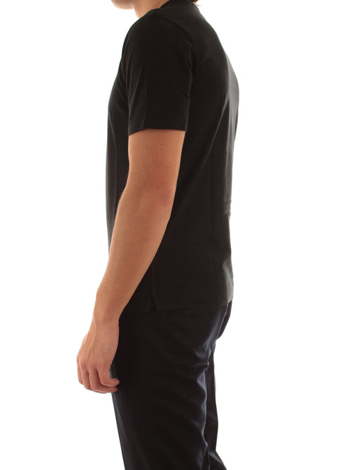 Fedeli T-shirt extreme in jersey di cotone Giza da uomo black