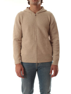 Fedeli felpa con cappuccio da uomo beige