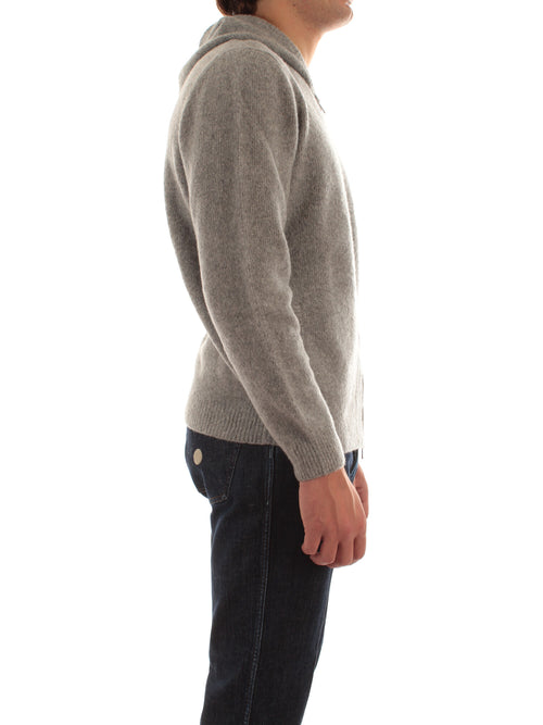 Fedeli felpa con cappuccio da uomo grigio