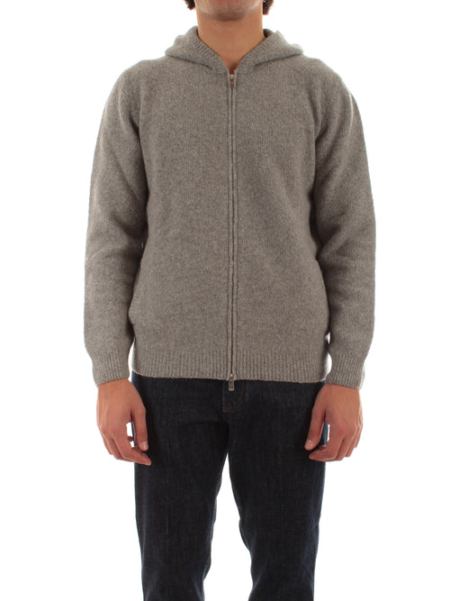 Fedeli felpa con cappuccio da uomo grigio