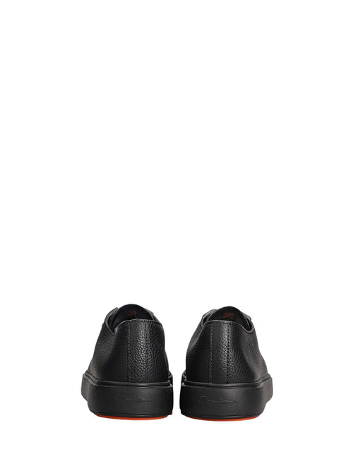Santoni sneaker Dames in pelle da uomo black